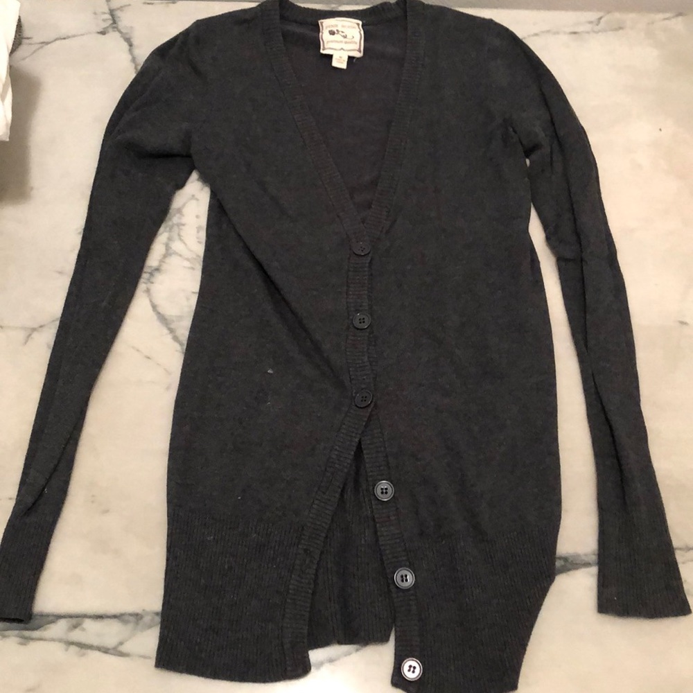 Charcoal button cardigan 🌹